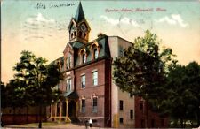 Vintage Postcard Currier School Haverhill MA Massachusetts 1909             M300 picture