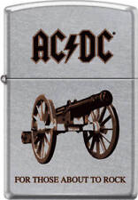 AC/DC For Those About to Rock Brushed Chrome Zippo Lighter picture