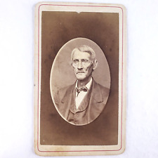 New Albany Indiana Man CDV Photo c1865 Heimberger Elderly Old Guy Portrait G272 picture