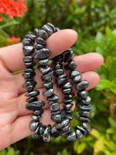 Shungite Bracelet, Shungite nugget, Stretch Bracelet, Radiation EMF Protection picture