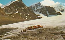 Athabasca Glacier Snowmobile Motor Car Jasper Banff Highway Postcard Rockies UNP picture
