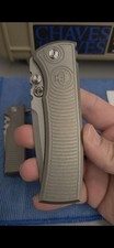 Chaves Knives Exclusive 229 Radiation Integral Drop Point Stonewahed Titanium picture