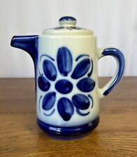 Colonial Cobalt Blue & White 1970's Pitcher - Porcelana M. Siao - Made in Brazil picture