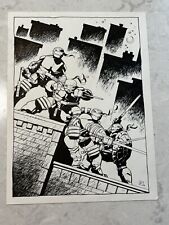 TMNT Andy Kuhn Original Comic Art Cover Recreation 9”x12” Ninja Turtles #1 picture
