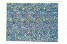 MAGIC EYE-SPIDER IN WEB-3D OPTICAL ILLUSION-POSTCARD-NEW-(#187) picture