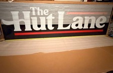 Pizza Hut Hut Lane LARGE restaurant Sign Display Original 6ft Advertising picture