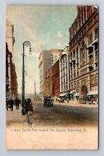 Cleveland OH-Ohio, Euclid Avenue Toward The Square, Vintage c1907 Postcard picture