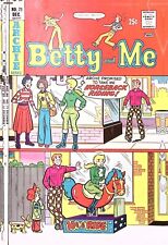 1975 ARCHIE SERIES BETTY AND ME #71 DEC DON'T CALL US JINX IT'S A DRAW  Z2384 picture