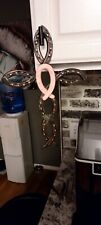 Western Cross Horseshoes Breast Cancer Ribbon picture