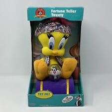 Vintage Looney Tunes Fortune Teller Tweety 1999 Talking Plush Toy picture