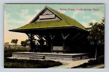Geuda Springs KS-Kansas, Spring House, Antique, Vintage Postcard picture