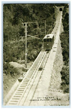 c1950's Famous Places Asama Trolley Car Inclined Railway Japan Postcard picture