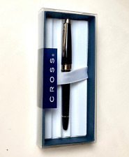 NEW SEALED  CROSS Ballpoint Pen Aventura AT0156H GLOSSY BLACK & GOLd Trim picture