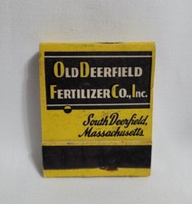 Vintage Matchbook Old Deerfield Fertilizer Co Agriculture MA Advertising Full picture