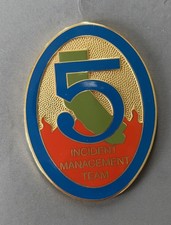 SALE FIRE INCIDENT MANAGEMENT TEAM 5 Oval Challenge Coin RARE FIND VTG picture