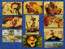 1994 Skybox Disney LION KING Series 2 THERMOGRAPHY Insert Trading Card SET picture