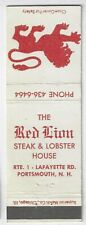 Red lion Steak & Lobster House Restaurant Portsmouth NH Empty Matchcover picture