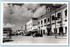 Reynosa Tamaulipas Mexico Postcard Street Scene c1940's Unposted RPPC Photo picture