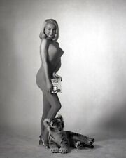 Joi Lansing full length pose in figure hugging outfit 1950's era 8x10 inch photo picture