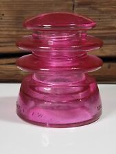 Glass Insulator Pink Stained Decorative Antique Glass Decoration Ships Fast picture