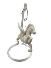 Vintage Unicorn Pegasus Christmas Ornament Porcelain w/ Wings picture