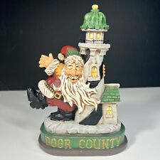 David Frykman Christmas Door County Santa Figurine with Lighthouse 1994 Signed picture