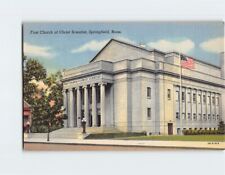 Postcard First Church of Christ Scientist Springfield Massachusetts USA picture