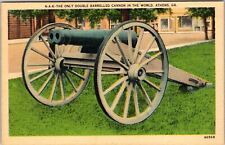 Athens GA-Georgia, Double Barrelled Cannon, Outside, Vintage Postcard picture