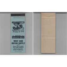 Matchbook Cover West Side Motor Supply picture