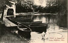 Vintage Postcard - Boat Scene in Greenwood Lake - Delaware, Ohio picture
