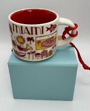 MIAMI FL STARBUCKS Coffee Mini Mug 2 Oz Been There Series (BTS)  NEW In Box 2022 picture