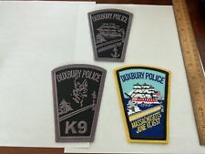 Duxbury Police Department Massachusetts collectors patch set 3 all new full size picture