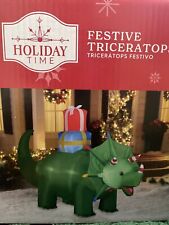 Holiday Time 9 Foot Airblown Festive Triceratops picture