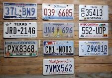 Variety of 10 expired 2013 Mixed State craft condition License Plate  37L BN9 picture
