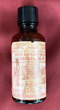 Vintage Lilly Fluid Extract #300 Lobelia Bottle Poison 4 Oz Drug Store Pharmacy picture