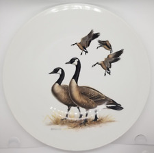 LIMOGES Maynard Reece Canada Geese Bird Art France Plate Heavy Numbered 12