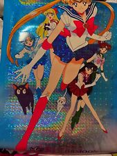 RARE Sailor Moon 2000 Holographic Heavy Paper Poster picture