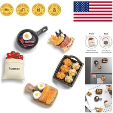 Fun and Functional 3D Resin Refrigerator Magnets, 5-Piece Set for Decoration picture