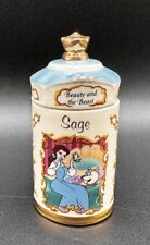 Sage—Lenox Walt Disney “Beauty and the Beast” Porcelain Vintage Spice Jar 1995 picture