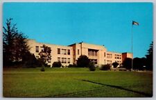 Brookhaven High School Mississippi American Flag Campus Vintage UNP Postcard picture