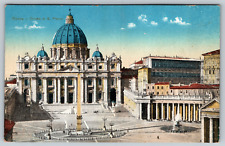 c1910s Rome Chiesa Di Saint Pietro Church Italy Antique Vintage Postcard picture