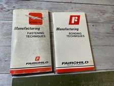 1979 FAIRCHILD REPUBLIC AVIATION BOOKLET PAIR BONDING FASTENING TECHNIQUES picture