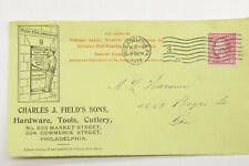 1917 Lamson Goodnow Charles J Field's Sons Philadelphia Envelop Ephemera L954L picture