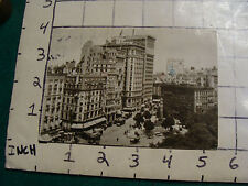 vintage postcard, 1983, with 1898 photo of NEW YORK BROADWAY AT madison square picture