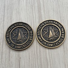 Vintage SORC Southern Ocean Racing Conference Medals 1983 1986 Offshore Sailing picture