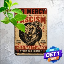Anti Tyranny Freedom Pro Democracy Heritage Artwork Plaque Metal Tin Sign picture
