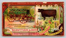 American Fat Stock Show Schuttler Steer Wagon Hotz Keating Dallas Texas P102A picture