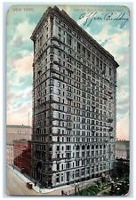 c1905 Empire Building Towering Heights Aerial View Broadway New York NY Postcard picture