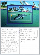 Grand Turk Island Eco Tourism Postcard - Jojo Dolphin, Sailboats 2009 picture