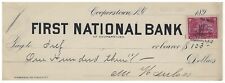 1898 First National Bank Cooperstown New York 2¢ Documentary Stamp  picture